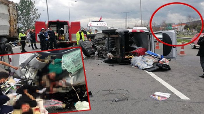 TEM Otoyolu'nda feci kaza