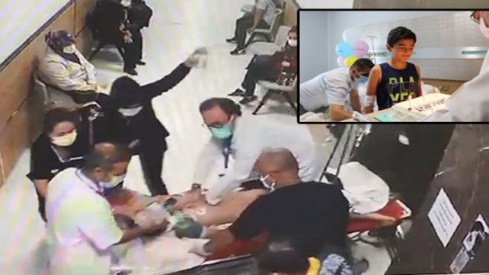 Sedye üzerinde hayat kurtaran müdahale