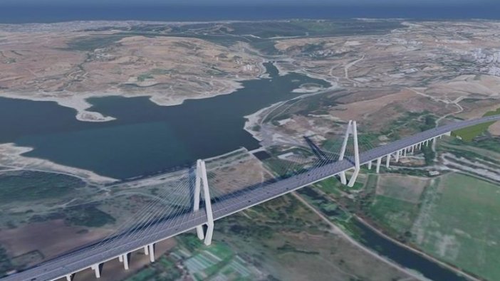Kanal İstanbul Sazlıdere Köprüsü'nün temeli atıldı