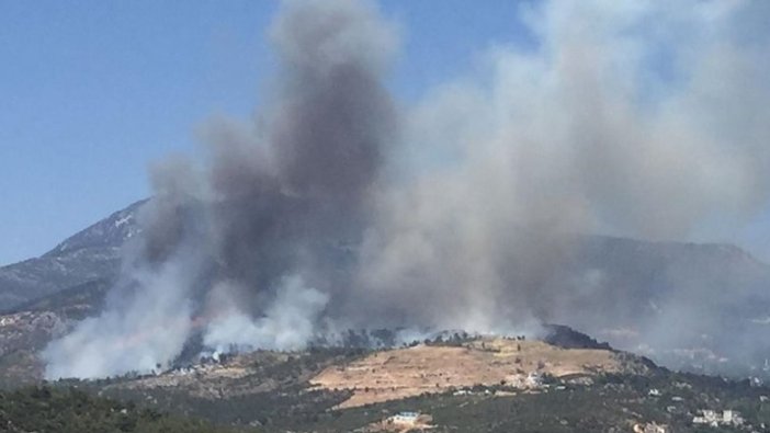 Antalya'nın Kaş ilçesinde orman yangını