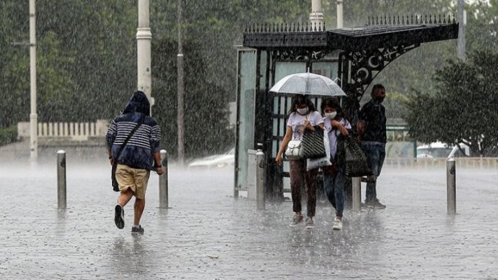 Meteoroloji'den bazı bölgeler için sağanak uyarısı