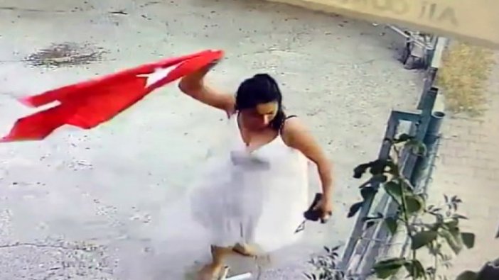 Türk bayrağını çöpe atan kadın tutuklandı