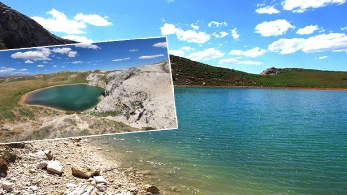 Bozkırın ortasında doğa harikası