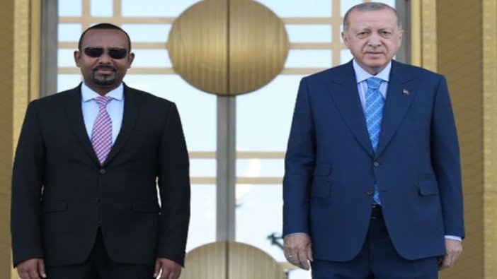 Cumhurbaşkanı Erdoğan, Etiyopya Başbakanı Ahmed'i resmi törenle karşıladı