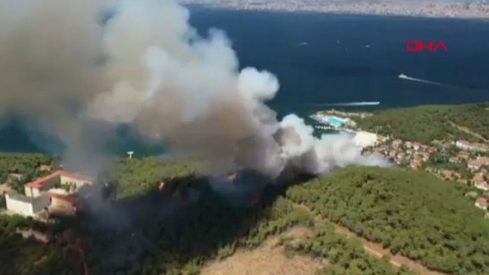 Heybeliada'daki yangın kontrol altına alındı