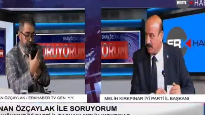 AKP’li Belediye Başkanı canlı yayında İYİ Parti İl Başkanı’na küfür etti