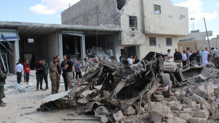 Suriye'nin Bab ilçesinde bombalı terör saldırısında 7 kişi yaralandı