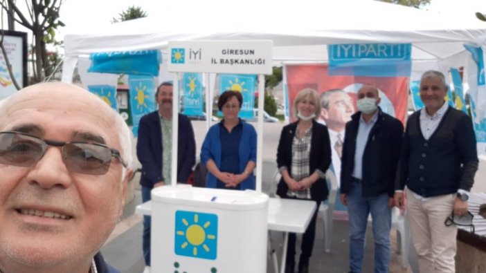 Giresun merkezde üye kayıt çadırı kuruldu