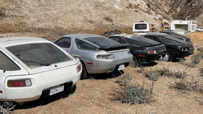 Bu mezarlık Porsche'lerle dolu