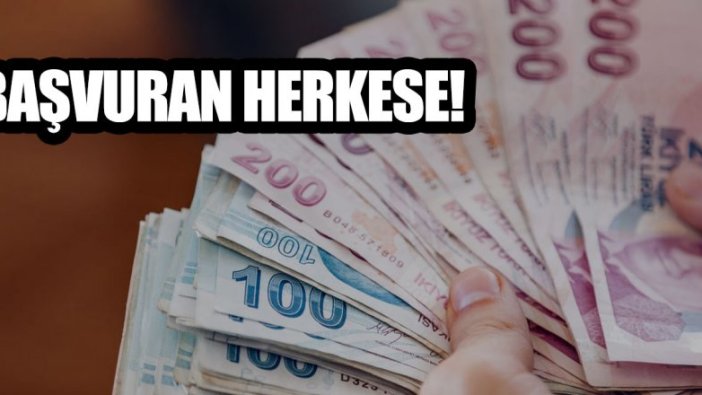 25 bin TL karşılıksız ve geri ödemesiz yardım!