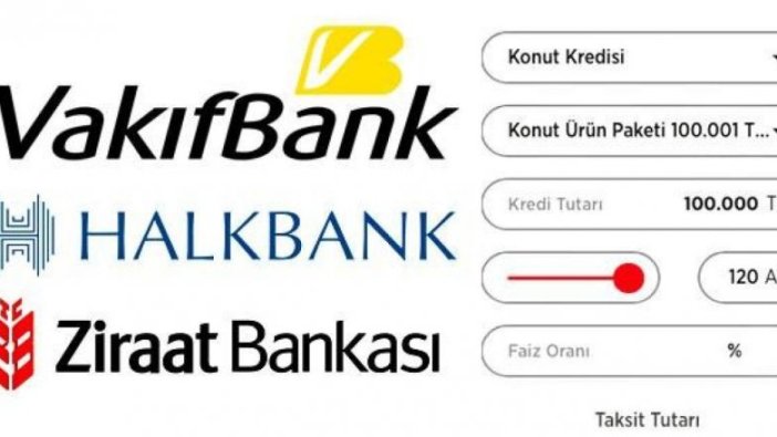 Ziraat Bankası, Halkbank ve Vakıfbank'tan 100.000 TL kredi müjdesi!