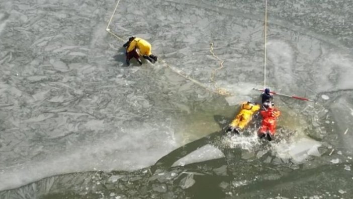 Donmuş göl üzerindeki eğitim, gerçeğe dönüştü