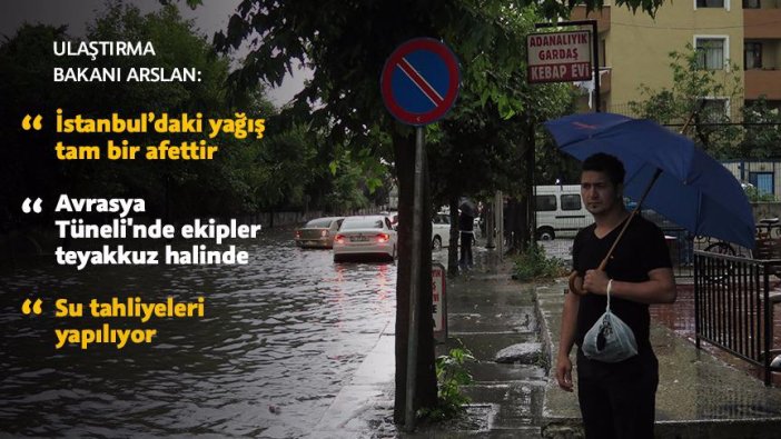İstanbul'daki yağış tam bir afet
