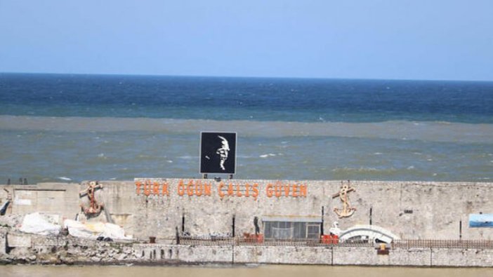 Zonguldak’ta yağış sonrası denizde şok eden görüntü