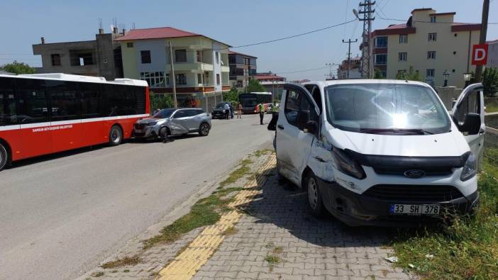Samsun'da zincirleme trafik kazası: 1 yaralı