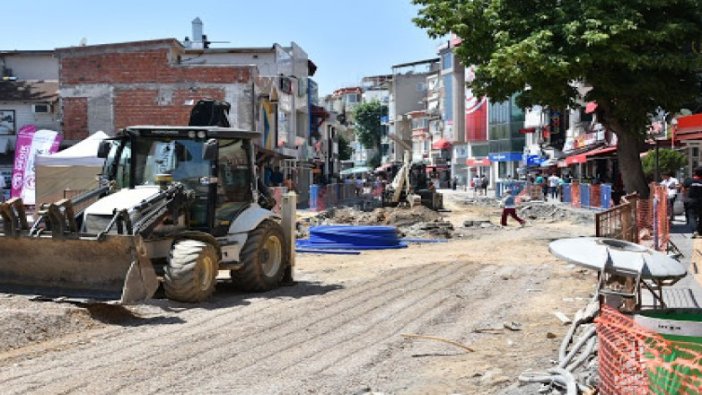 Erol Kaya Caddesi’nde çarşı trafiği rahatlıyor