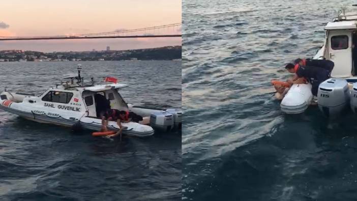 Sarıyer'de akıntıya kapılan adam son anda kurtarıldı