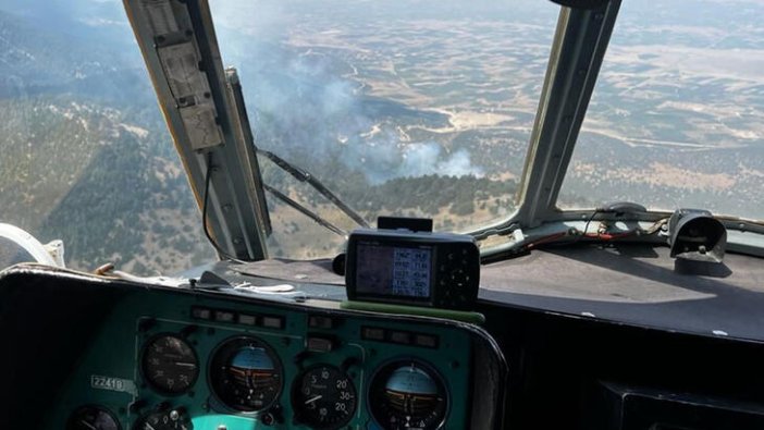 Isparta'da orman yangını