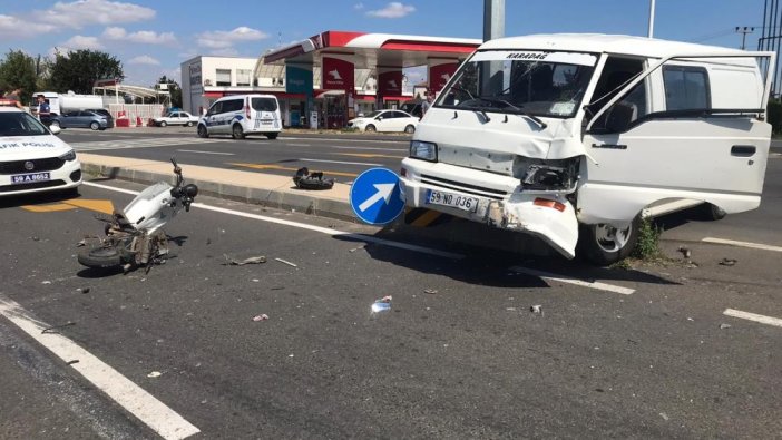 Tekirdağ'da feci kaza: 1 yaralı