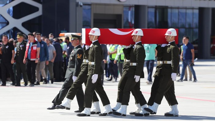 Şehidimizin cenazesi Tokat'a getirildi