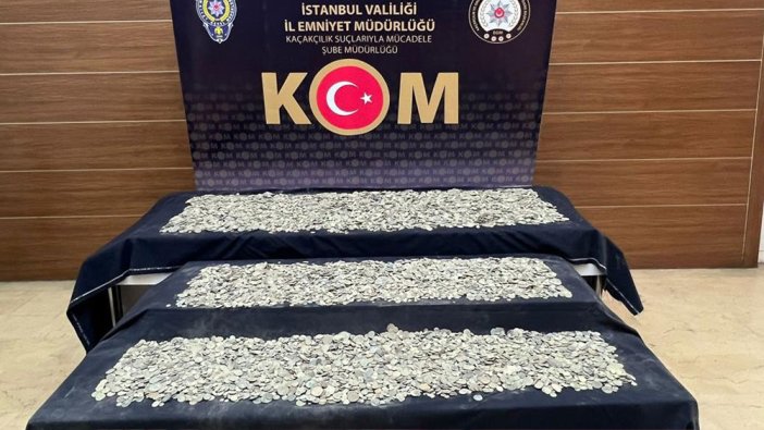 İstanbul’da 34 bin 550 adet sikke ele geçirildi