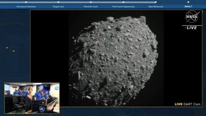 NASA'nın uzay aracı asteroit ile çarpıştı. DART görevi tamamlandı