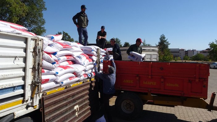 Çiftçilere 500 ton buğday tohumu dağıtıldı
