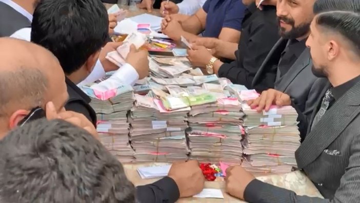 Aşiret düğününde 11 milyon 500 bin TL para toplandı