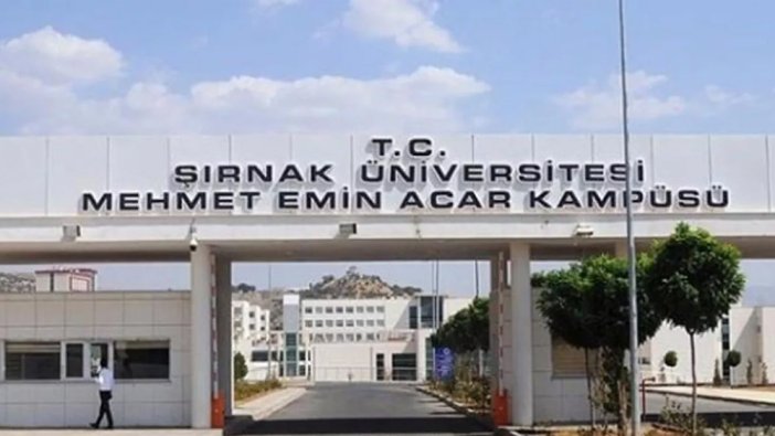 Şırnak Üniversitesi 7 Öğretim Üyesi alacağını ilan etti