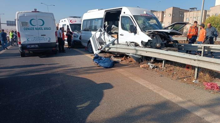 İşçi servisi kaza yaptı: 1 ölü 5 yaralı