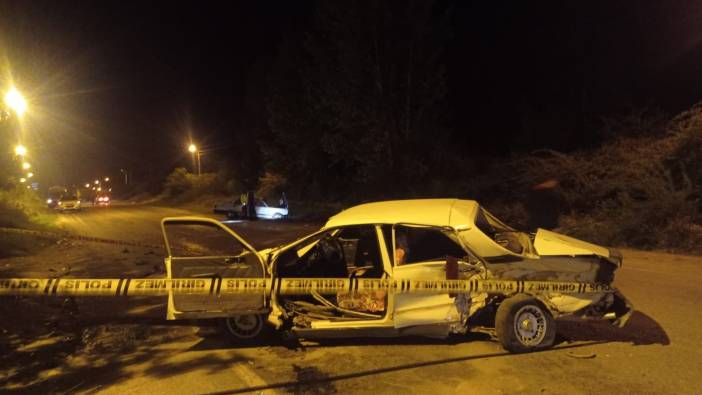 Düğün konvoyunda kaza: 2 yaralı