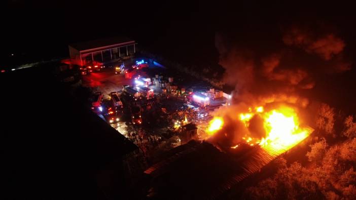 Soğuk hava deposunda büyük yangın! 3 işçi yaralandı