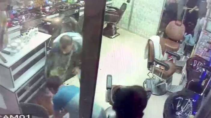 Kuaföre dalan pitbull dehşet saçtı