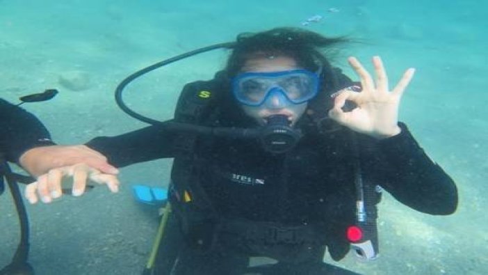 Engelliler tüplü sualtı dalışı yaptı