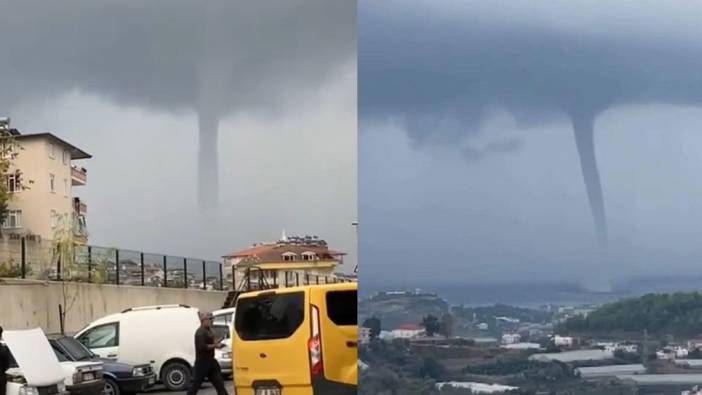Antalya’da dev hortum! Gören şoke oldu