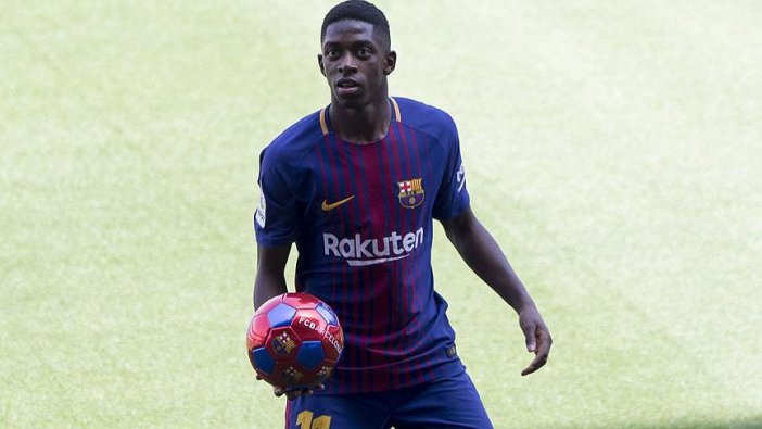 Barcelona, Dembele'yi tanıttı