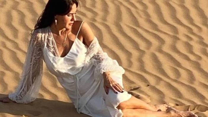 Şevval Sam gelinlikle çöllere düştü