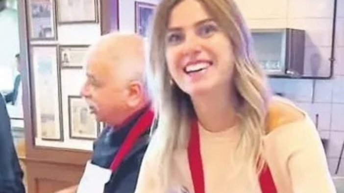 Yeni gelin Nazlı Sabancı'dan kebap şov