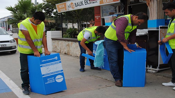 İşyerlerine geri dönüşüm kutuları