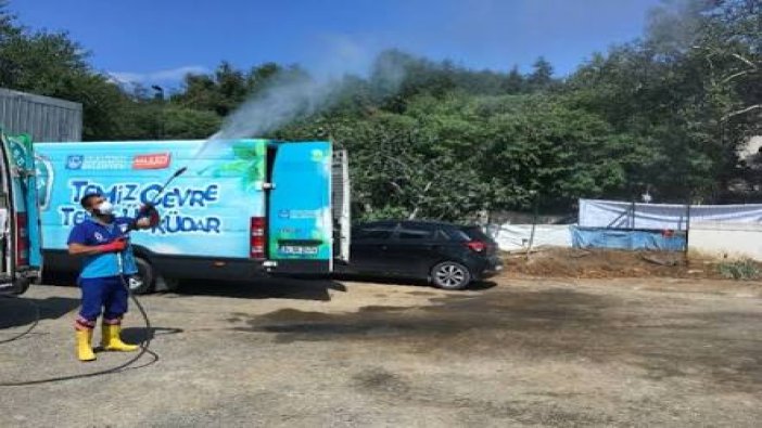 Üsküdar’da kötü kokuya lavantalı önlem