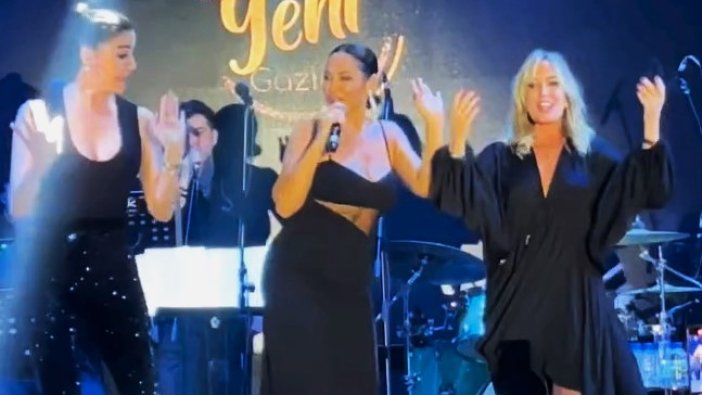 Hülya Avşar'ın sahnesinde olay vardı