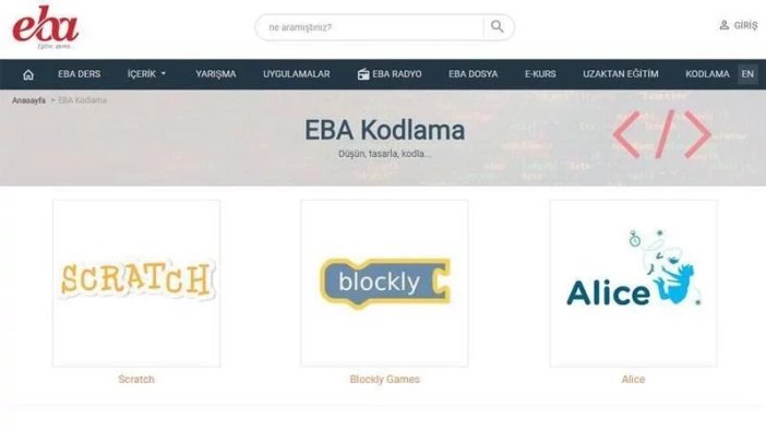 MEB'den 'kodlama'yı kolay öğretecek yeni portal