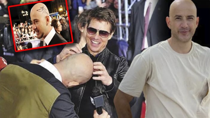 Dünyaca ünlü aktör Tom Cruise, kafasına imza attı