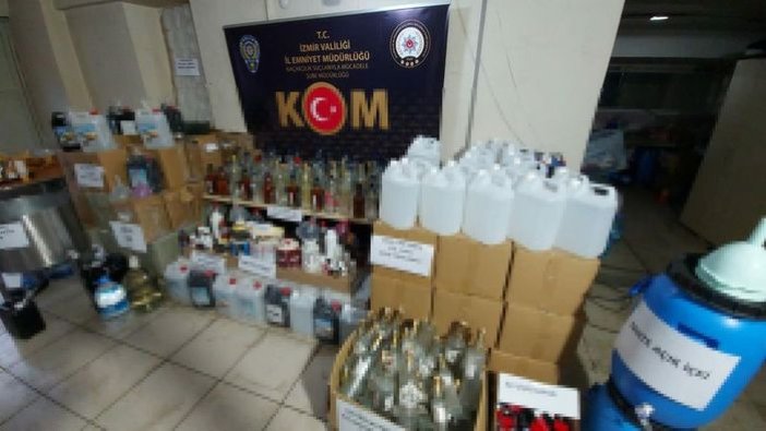 Sahte içkiye "Oto cam suyu" ambalajı