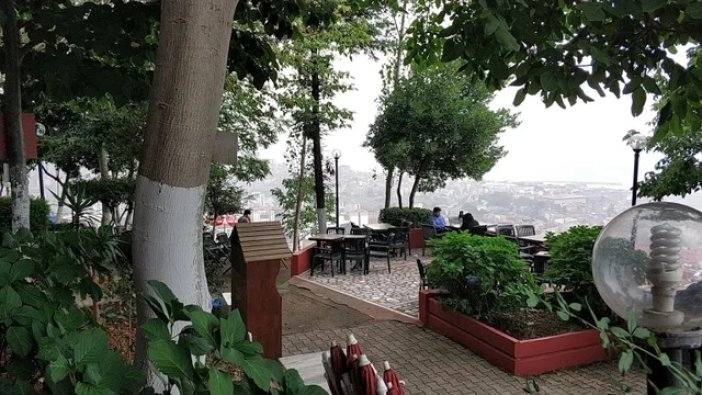 Trabzon'da icradan satılık çay bahçesi