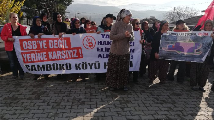 Çambükülü kadınlar  ‘hak, hukuk, adalet’ yürüyüşünde