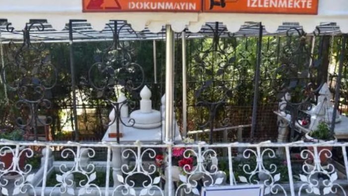 Eşine anıt gibi mezar yaptırdı kaçak elektrik çekti
