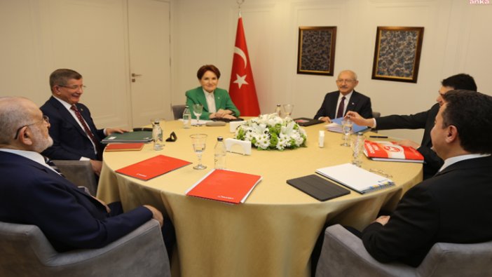 Altılı masa ortak aday görüşmelerine başlıyor