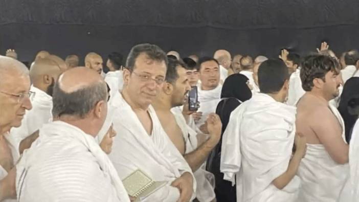 Umre'ye giden İmamoğlu'ndan ilk fotoğraf