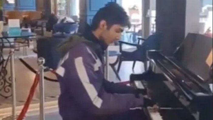 Gülben Ergen piyanist kuryeye harika bir jest yaptı